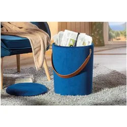 Inter Link Hocker Papua mit Stauraum und Griff - Blau