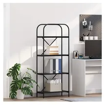 vidaXL Bücherregal 60 x 30 x 146 cm Schwarz