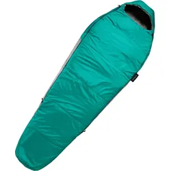 Schlafsack Trekking - MT500 10 °C Polyester dschungelgrün|granitgrau|- XL