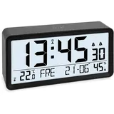 ADE Digitaler Funkwecker schwarz