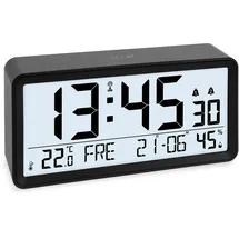 ADE Digitaler Funkwecker schwarz