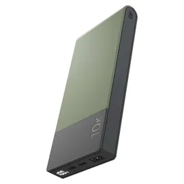 GP Powerbank M2+ 10C, 10000mAh 2xUSB-C/1xUSB-A grün LED-Anzeige - Grau