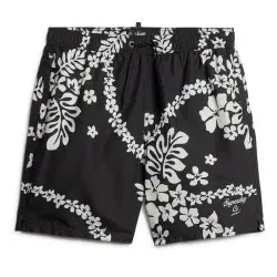 Superdry für Herren. M3010232A Recycelter Hawaii-Schwimmanzug schwarz (S), Strandbekleidung, Recyceltes Polyester, Nachhaltig