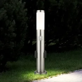V-Tac Wegeleuchte Edelstahl 8977  Höhe 100 cm spritzwassergeschützt inkl. Bewegungsmelder silber
