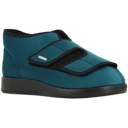 Hausstiefel VAROMED, Gr. 41, blau (petrol), Polyester, Schuhe