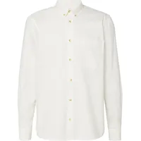 s.Oliver Regular Fit: Langarmhemd mit Garment Dye und Button-Down-Kragen - creme - XL