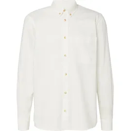s.Oliver Regular Fit: Langarmhemd mit Garment Dye und Button-Down-Kragen - creme - XL