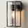 EDISHINE Wandleuchte Aluminium, Glas IP44 ohne Leuchtmittel schwarz