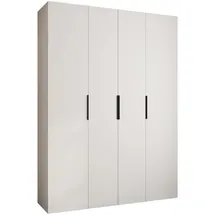 abiks möbel Drehtürenschrank COMO 180 x 245,5 x 40 cm Schwarz/Weiß