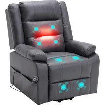 luxuskollektion Massagesessel Elektrisch 0 x 0 x 0 cm mit Aufstehhilfe, Wärmefunktion und Fernbedienung