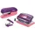 Rapid Locher und Heftgeräte Set Mini lila/rosa