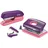 Rapid Locher und Heftgeräte Set Mini lila/rosa
