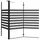 vidaXL Duschabtrennung 120x68x130 cm Hartglas Gestreift