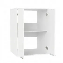 Fackelmann Waschmaschinen Aufsatzschrank 65 x 90 x 65,1 cm Weiß Holz
