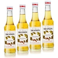 4x Monin Haselnuss / Noisette Sirup, 250 ml Flasche