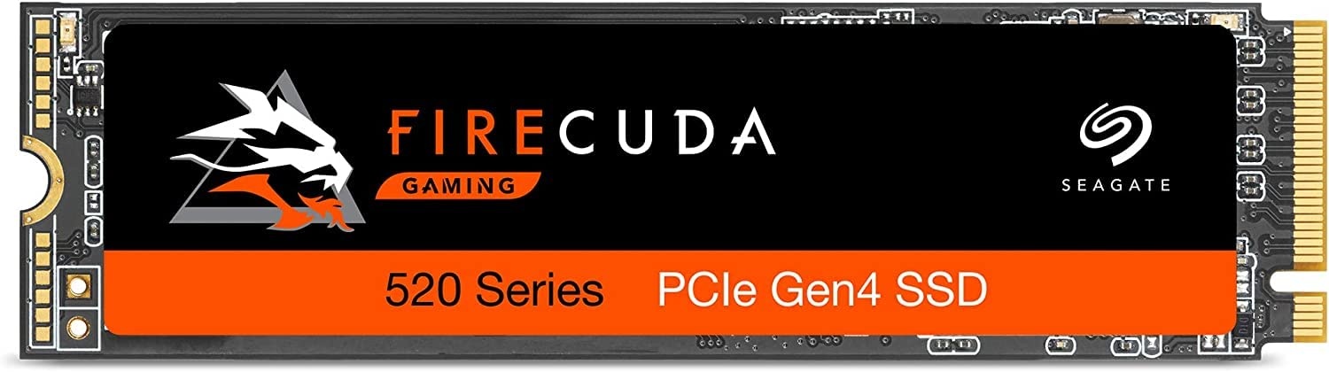 Seagate FireCuda 520, NVMe PCIe X4 Gen4 SSD, 500GB, NVMe 1,3, m.2 2280 NVMe, PCIe X4 Gen4, bis zu 5000 MB/s, schwarz, inkl. 3 Jahre Rescue Service, Modellnr.: ZP500GM3A002