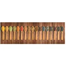 vidaXL Küchenteppich Waschbar Löffel 60x300 cm