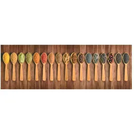 vidaXL Küchenteppich Waschbar Löffel 60x300 cm