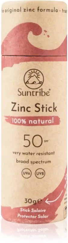 Suntribe Sports Zinc Stick schützender Mineralien-Stick für empfindliche Stellen SPF 50 Retro Red 30 g