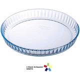 Pyrex 813B000 PYREX Obstkuchenform Glas 28cm,