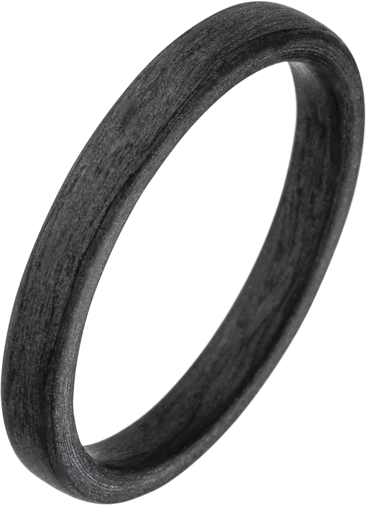 Fingerring JOBO Gr. 68, schwarz, Fingerringe, Damen, 68, Carbon, Fingerring, Carbon schwarz