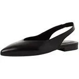 TAMARIS Damen Sling Pump mit Blockabsatz Leder, schwarz, 40 EU