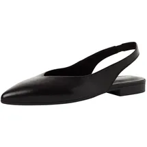 TAMARIS Damen Sling Pump mit Blockabsatz Leder, schwarz, 40 EU