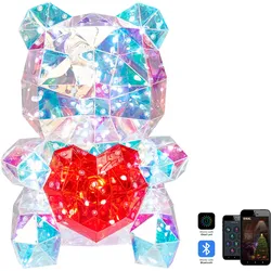 Dekoration Smart LED mehrfarbig Teddybär mit App-Steuerung 30 cm RIGEL