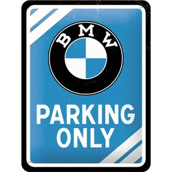 Blechschild „BMW Parking Only“