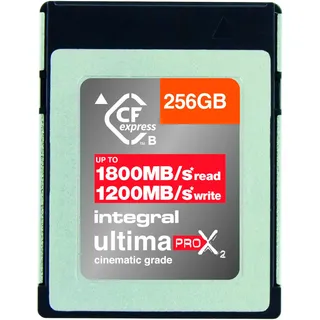 Integral CFexpress Card Type B 2.0, 8K RAW and 4K 120 FPS, 1800MB/s Read, 1200MB/s Write, 450MB/s Sustained, Designed for cinematographers and Professional Photographers, Kamera