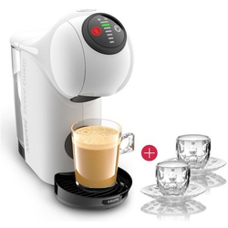 Krups Kapselmaschine Dolce Gusto Maschine Genio S KP2431 Kaffeekapselmaschine, 0,8L Wassertank, XL-Funktionalität + 2 Guzzini Espresso Tassen weiß