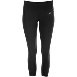 Leggings WINSHAPE "AEL302", Damen, Gr. L, Normalgrößen, schwarz, 80% Polyester, 20% Elasthan, Hosen Leggings, mit leichtem Kompressionseffekt