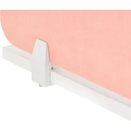Beliani Schreibtischtrennwand SPLIT 72 x 50 cm Pfirsichrosa