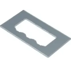 Hager GTVDM033 Montageplatte f. Geräteträger GTVD200/300 Datenmodul 3xRJ45 19,5/21,7x14,85mm.Montageplatte zur Aufnahme von Daten-, Audio-, Video-,