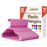 campior Premium Kleiderbügel – platzsparendes, schlankes Design, Leichter und langlebiger Kunststoff mit intelligenten Schulterrillen, vielseitig einsetzbar für die Organisation von Wäsche, Mänteln