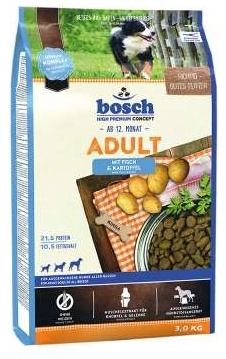 Bosch Hundefutter Adult Fisch & Kartoffel 1 kg High Premium Conc