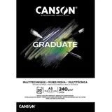 Canson Graduate Mix Media A5 240 g/m2 20 Blatt
