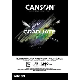 Canson Graduate Mix Media A5 240 g/m2 20 Blatt