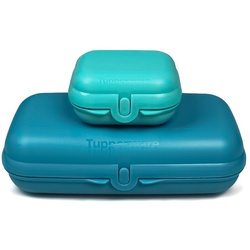 Tupperware Lunchbox TUPPERWARE To Go Mini-Twin helltürkis Gr. 1 +