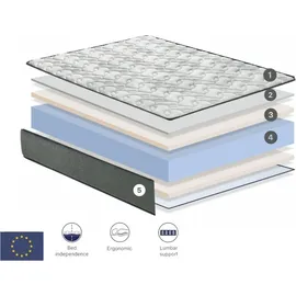 xaluca Matratze 135x180 SIBARIS - H2/3 - Hohe 22 cm