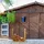 Relaxdays Holzstapelhilfe 2er Set Metall 0,18 m x 0,36 m Silber