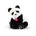 Trudi Panda Kevin 30 Schwarz/Weiß