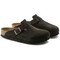 Birkenstock Leder-Clogs "Boston" in Braun - Weite N - 41