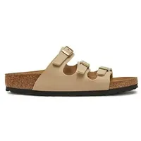 Birkenstock Florida, schmale Weite, Damenpantolette, Fußbettpantolette, sandcastle, 62293 - Größe 42 - 42 EU