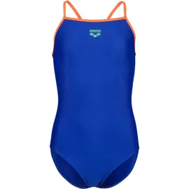 Arena Light Drop Badeanzug Neon Blue/Team Orange 128