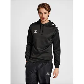 hummel Unisex Hmlcore XK Poly Sweat Hoodie Sweatshirt, Schwarz (BLACK), XL