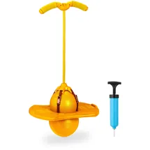 Relaxdays Pogo Ball mit Griffen 74 cm x 39 cm x 29 cm