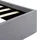 vidaXL Bett mit Bettkasten Hydraulisch LED Hellgrau Stoff 180x200 cm