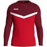 Jako Unisex Kinder Sweatshirt Iconic, rot/weinrot, 140