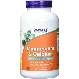 NOW Foods Magnesium und Calcium Tabletten 250 St.